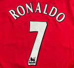 Manchester United 2002-04 Long sleeve Home shirt Ronaldo 7 Size L (Mint)