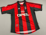 AC Milan 1998/00 Player Issue Home shirt '9 Weah' size L (Excellent)