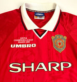Manchester United 1999/00 home Champions league winners shirt size L